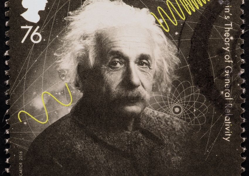 Stamp featuring Albert Einstein