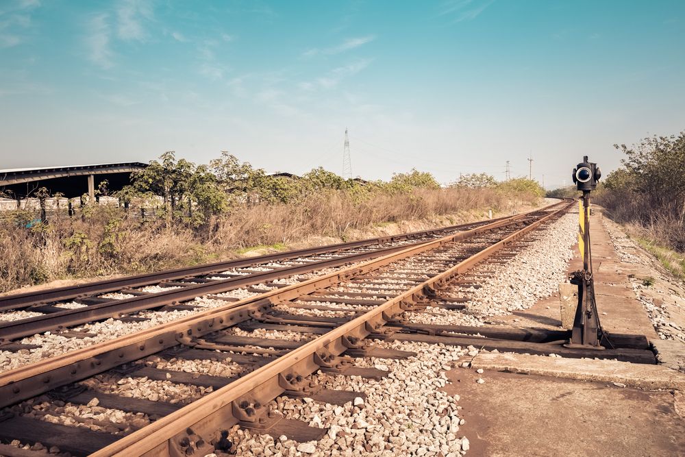 Photo of old train tracks