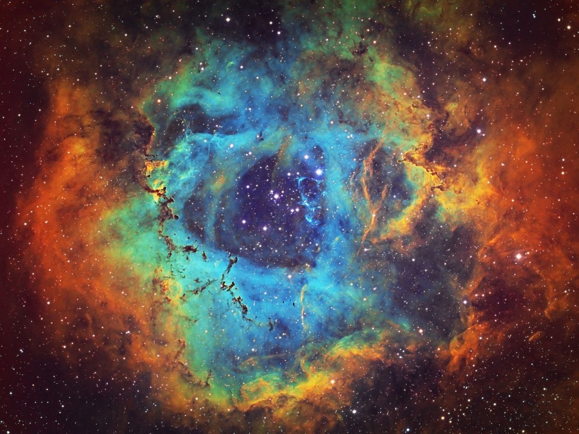 Image of a bright starry part of outer space