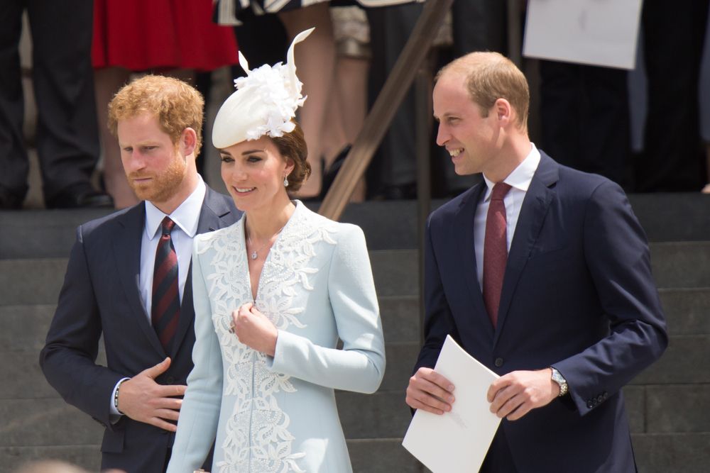 Princes Harry, William, and Princess Kate in London, United Kingdom