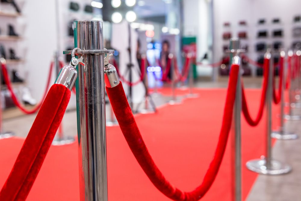 Red carpet and rope