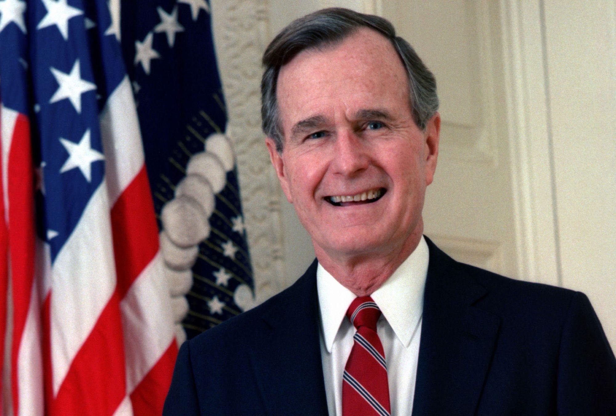 Official portrait of President George H. W. Bush