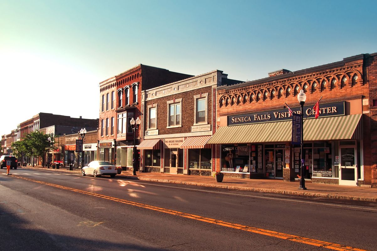Main street of Seneca Falls, New York