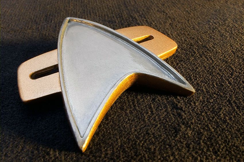 Star Trek communicator badge.