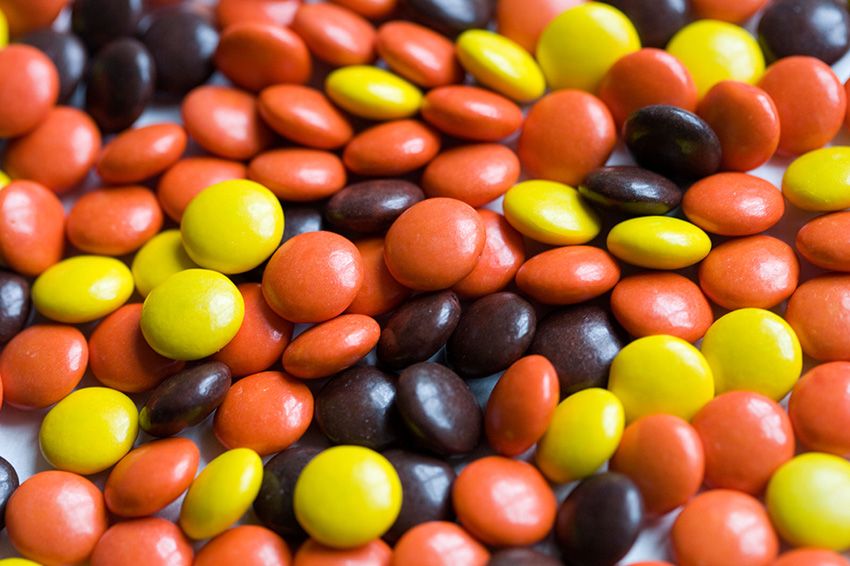 Reese's Pieces candies.